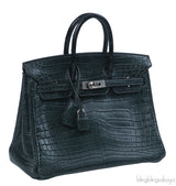 Hermes Birkin 25 Vert Cypress Matte Alligator PHW