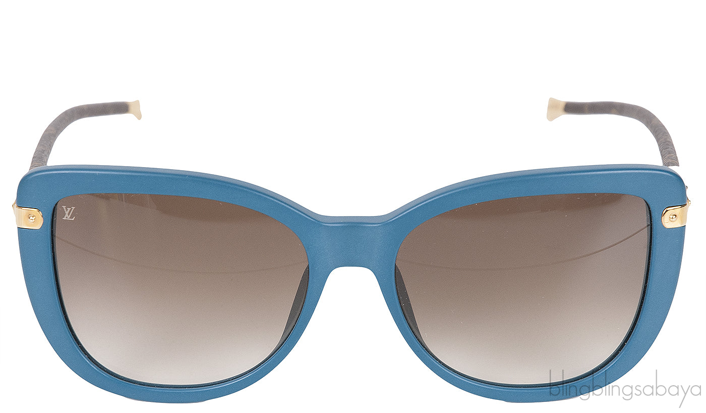 Charlotte Monogram Blue Sunglasses
