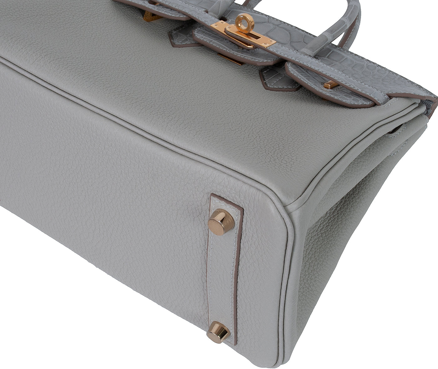 Birkin 25 Touch Grey Perle Crocodile Matte Togo GHW