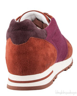 Cashmere & Suede Bi-color Sneakers