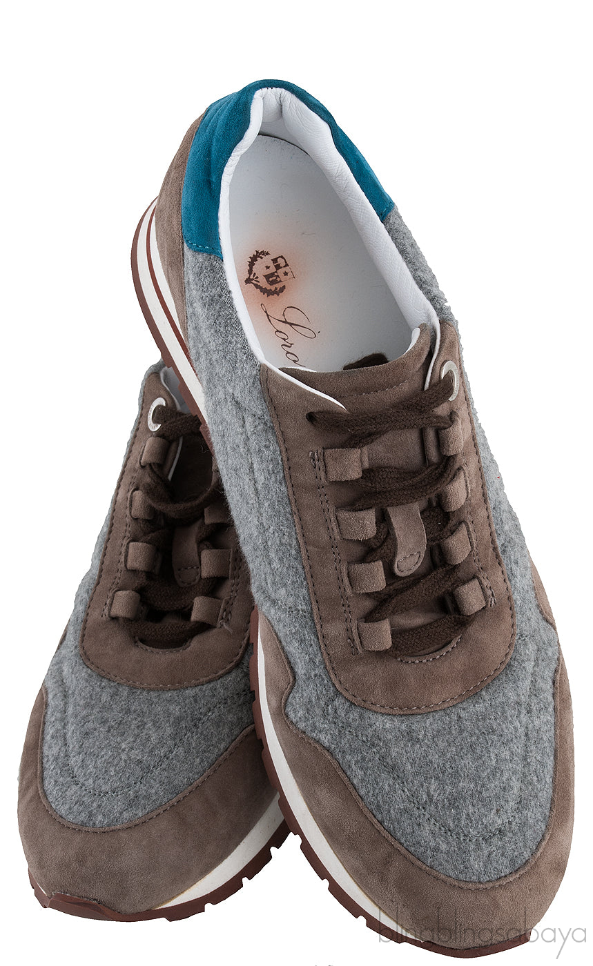 My Wind Cashmere & Suede Sneaker