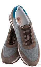 My Wind Cashmere & Suede Sneaker