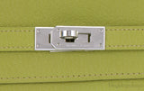 Kelly Long Wallet Chevre Vert Anis