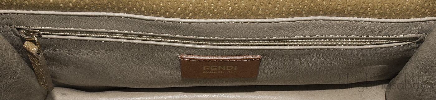 Fendi Brown Clutch Shoulder Bag