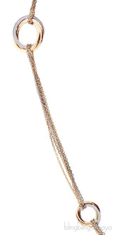 Trinity Tricolor Diamond Necklace