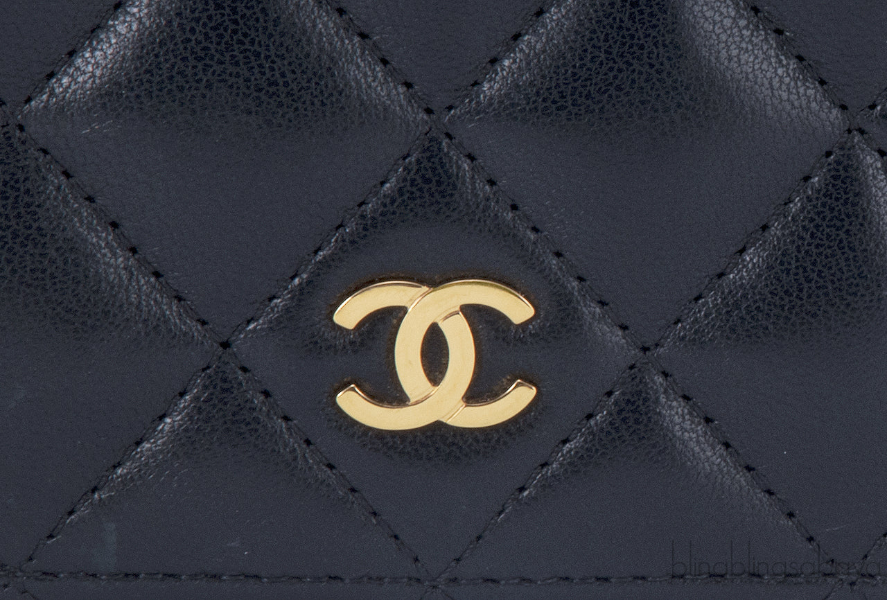 CC Black Quilted Wallet