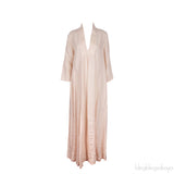 Peach Linen Kaftan Dress