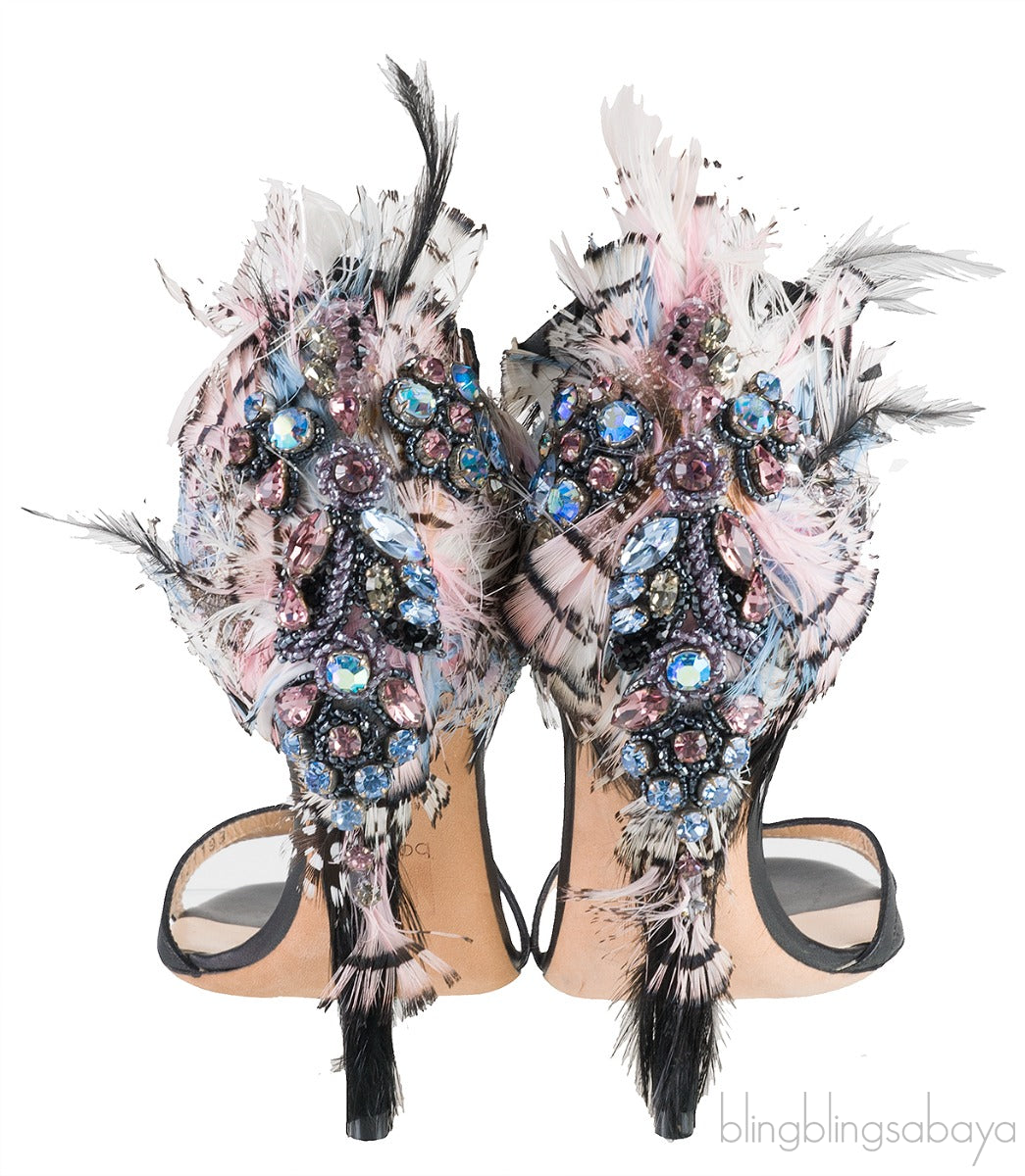Feather Detail Sandals
