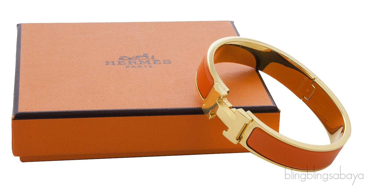 Clic Clac Orange H Bracelet PM
