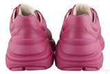 Pink Rhyton Logo Leather Sneaker