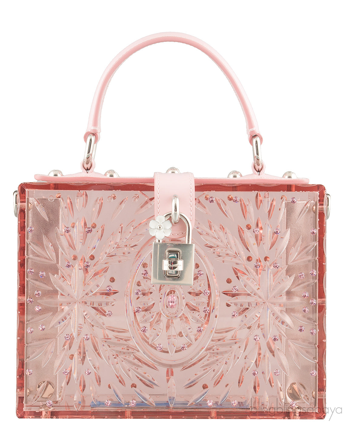 Plexiglass Padlock Top Handle Bag