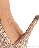 Gold Crystal PVC Heels