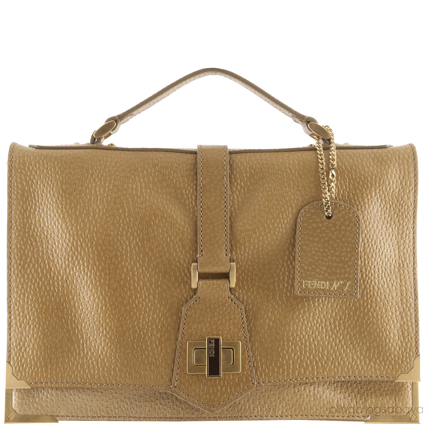 Fendi Brown Clutch Shoulder Bag