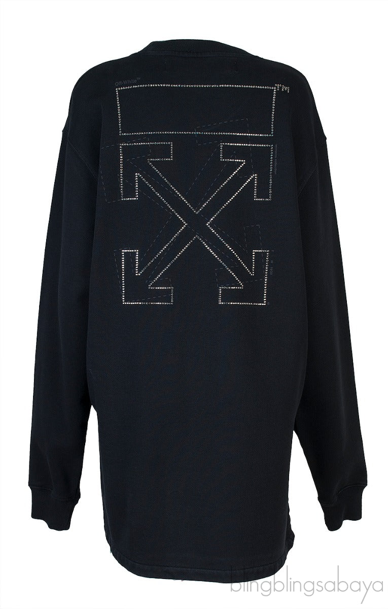 Black Off Long Sleeve Sweatshirt