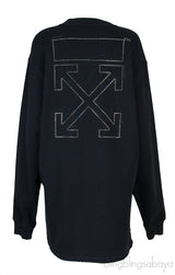 Black Off Long Sleeve Sweatshirt