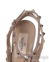 Pink Rockstud Pointed Toe Heels