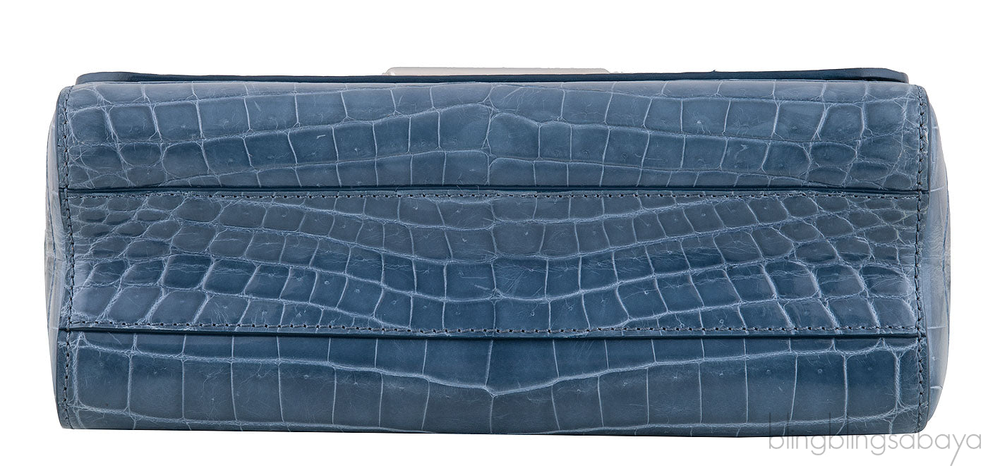 Twist MM Crocodile Shoulder Bag