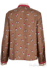 Brown Horse & Rider Printed Shirt