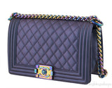Le Boy Iridescent Medium Flap Bag