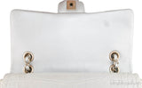 Classic Silver Metallic Crocodile Brass Matte CC