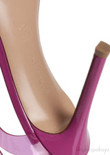 Fuchsia Metropolis PVC Slingback Sandals