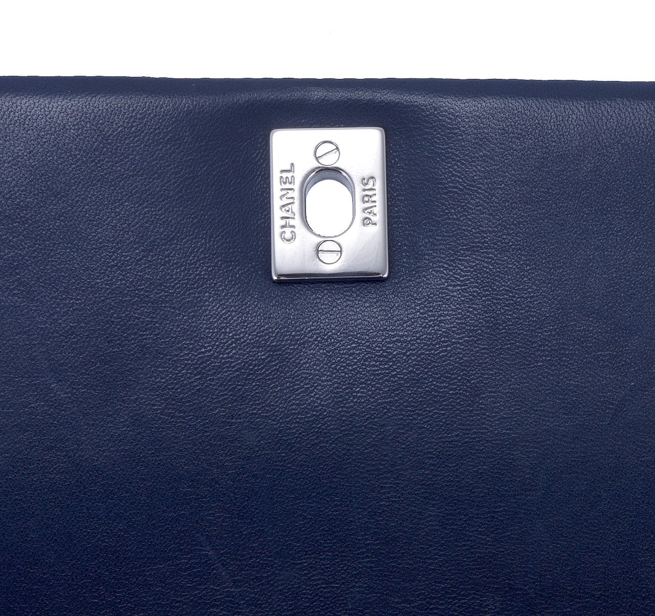 Blue Chevron Quilted Medium Flap Bag