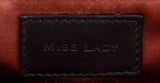 Dolce & Gabbana Miss Lady Black Satin Clutch