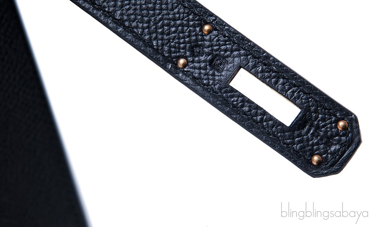 Kelly 35 Black Sellier Epsom GHW