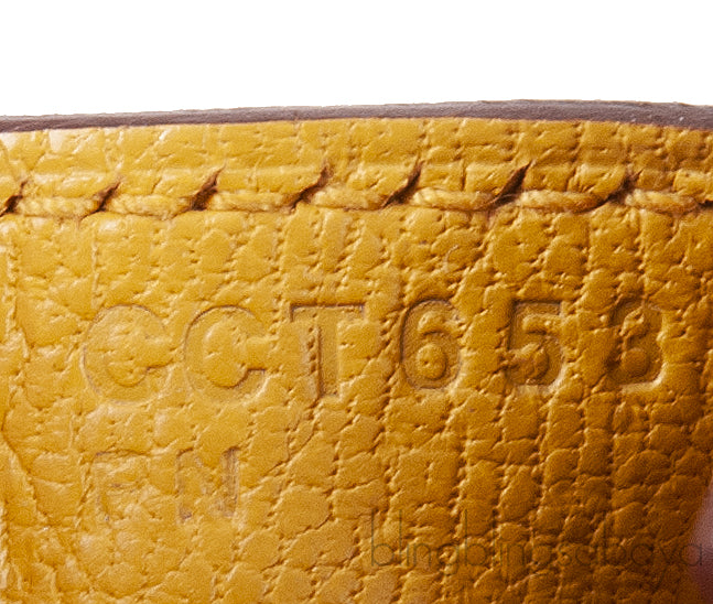 Birkin 25 Jaune Ambre Togo PHW