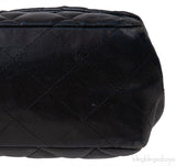 Black Quilted Vintage Jumbo Flap Bag GHW
