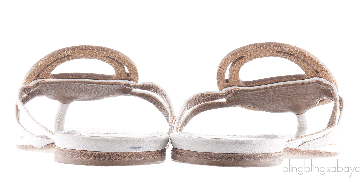 Chaine d\'Ancre White Slip-on Sandal