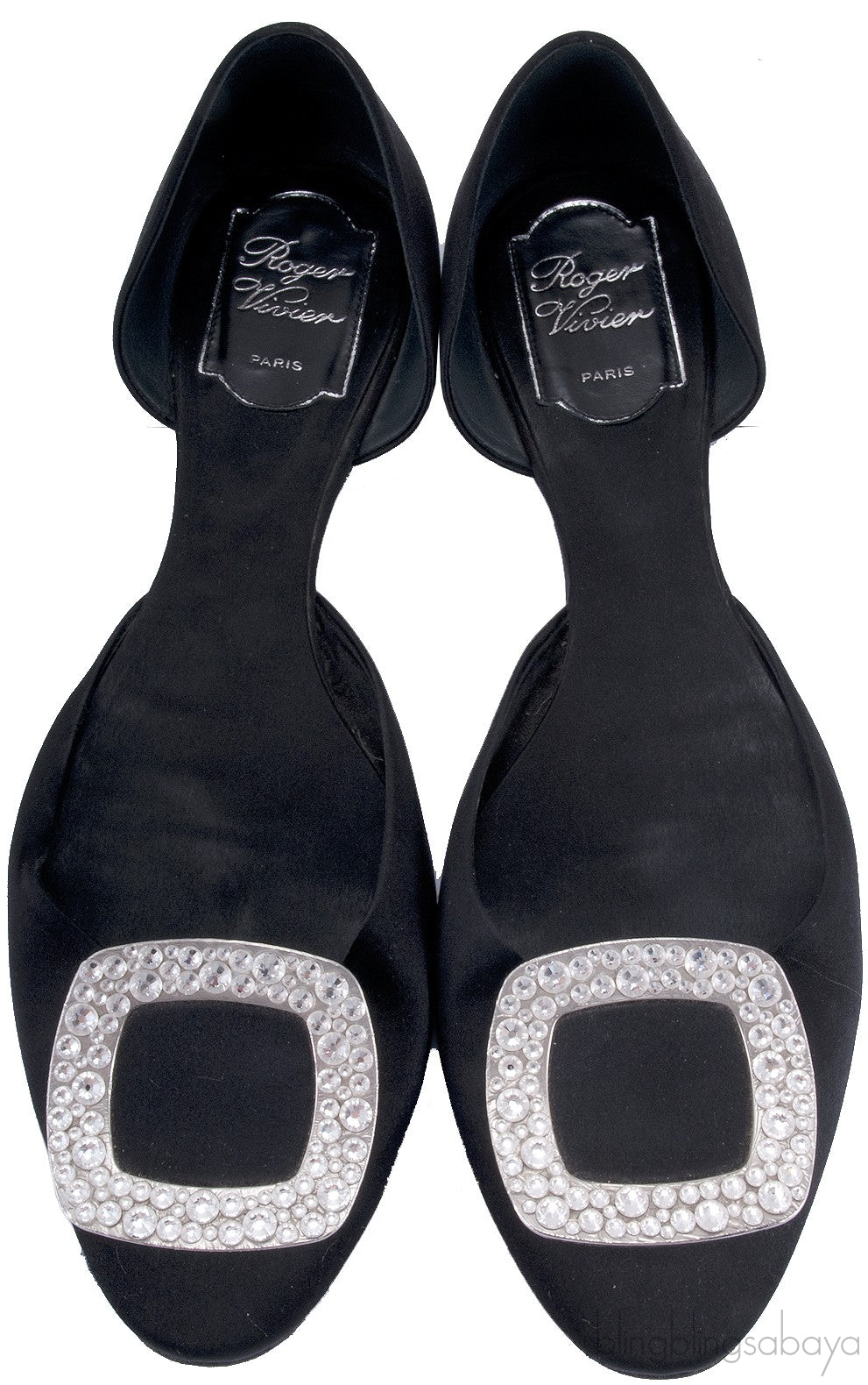 10 MM Satin Swarovski Flats