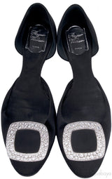 10 MM Satin Swarovski Flats