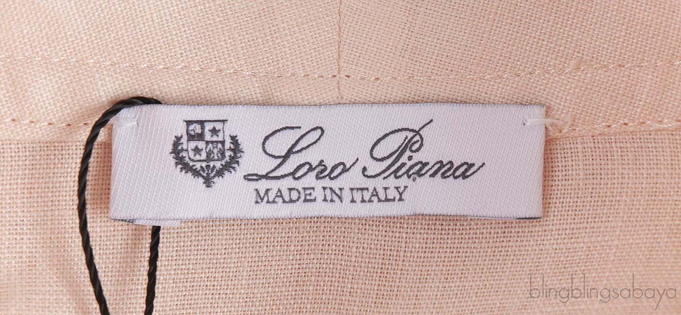Peach Linen Kaftan Dress