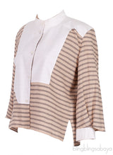 Brown Stripes Long Sleeve Shirt