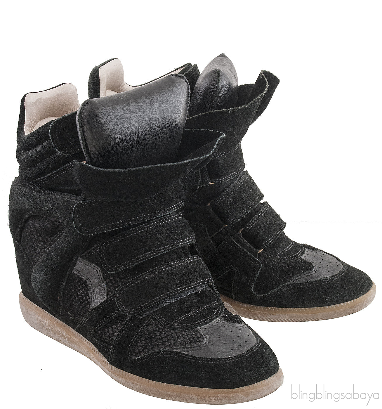 Black Suede Over Basket Sneakers