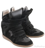 Black Suede Over Basket Sneakers