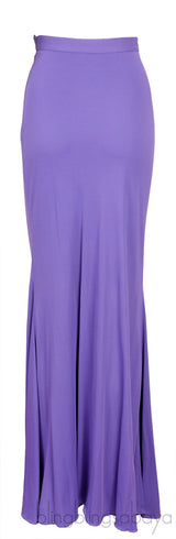 Purple Stretch Maxi Skirt