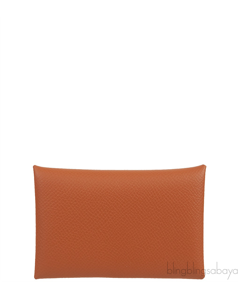 Calvi Gold Epsom Card Holder