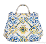 Majolica Print Miss Sicily Mini Shoulder Bag