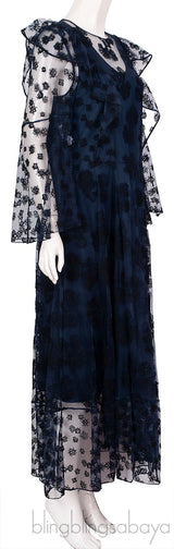 Sheer Lace Overlay Dress