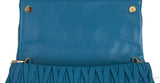 Laguna Matelasse Leather Clutch Shoulder Bag