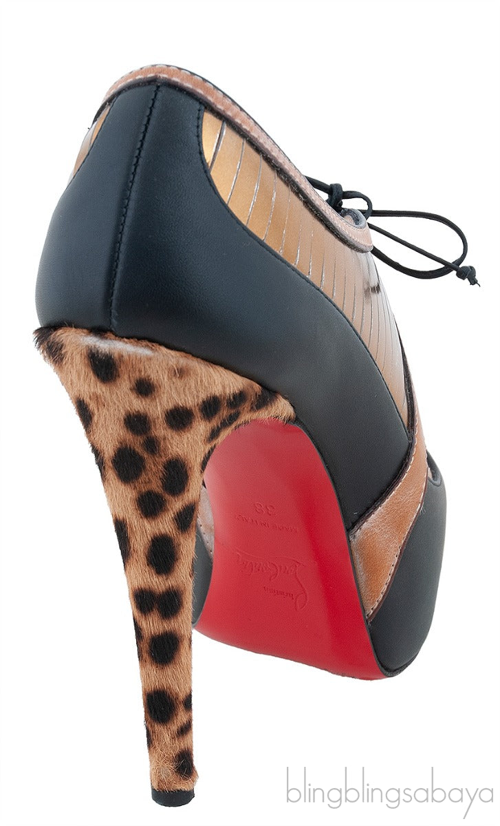 Instrumenta 120 Calf/Spechhio/Pony Leopard Heels