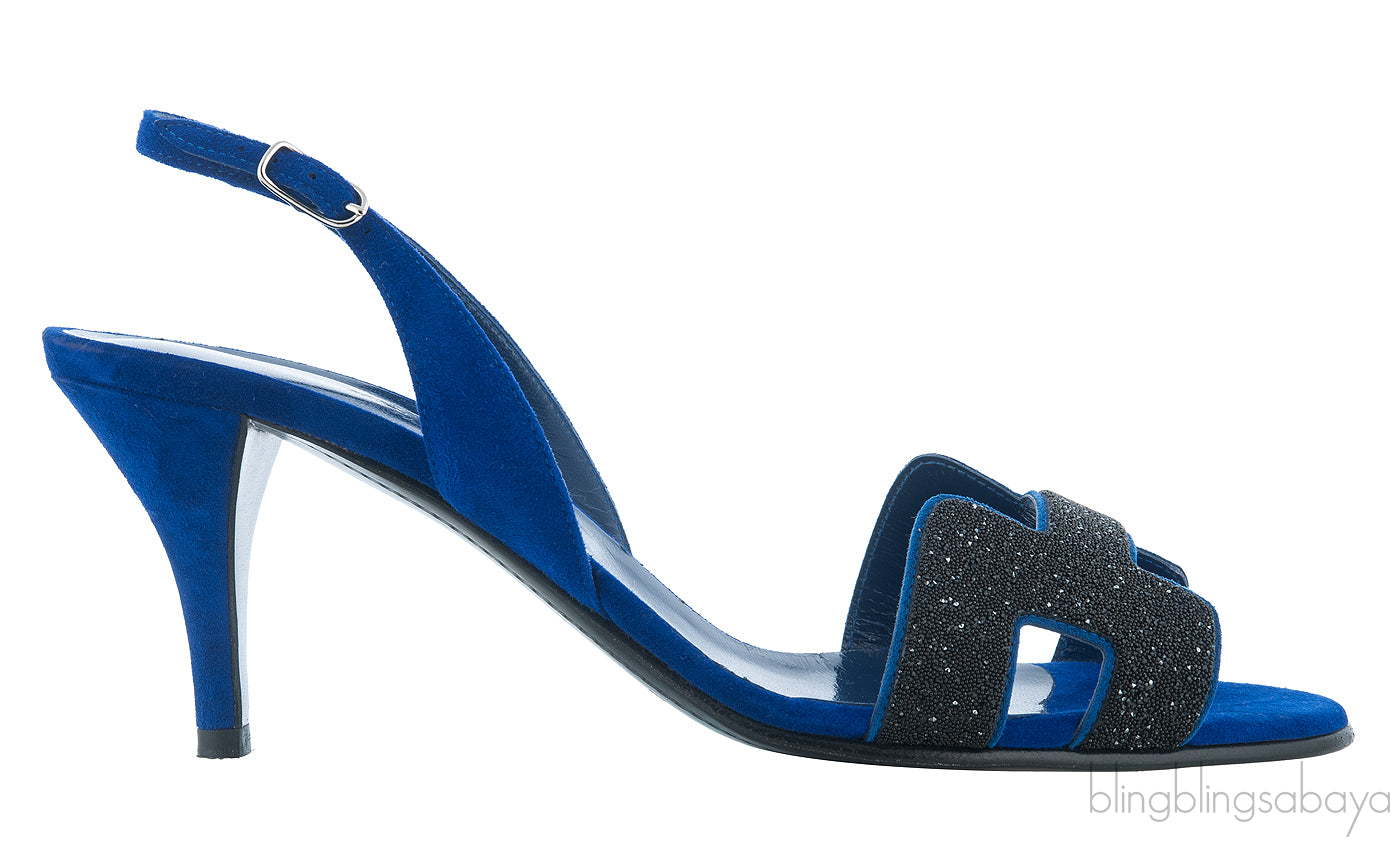 Night 70 Blue Slingback Sandals