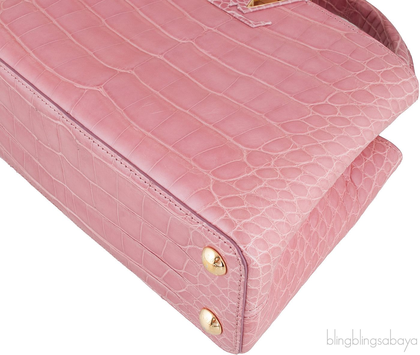 Capucines Vieux Rose Crocodile BB