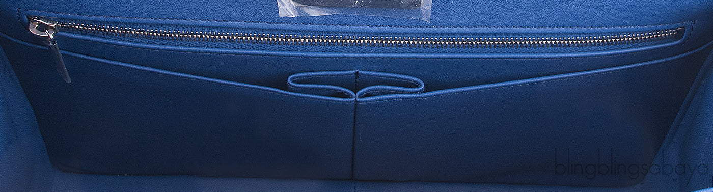 Chanel Classic Blue Python Jumbo Flap Bag