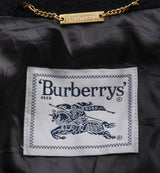 Burberry Charcoal Grey Wool Vintage Coat