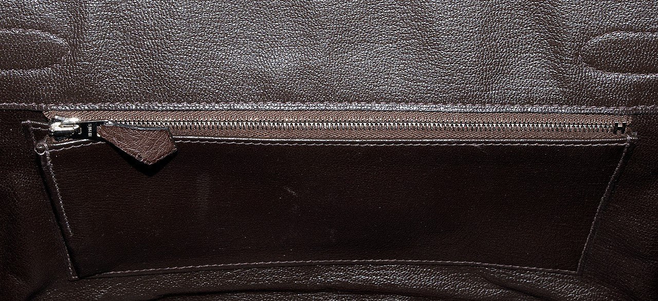 Birkin 30 Choco Brown Ostrich PHW