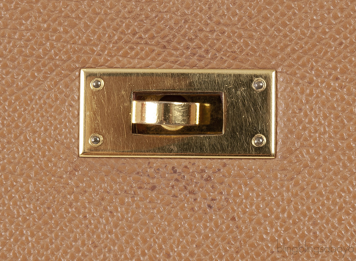 Vintage Kelly 35 Gold Courchevel Sellier GHW