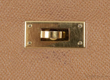 Vintage Kelly 35 Gold Courchevel Sellier GHW